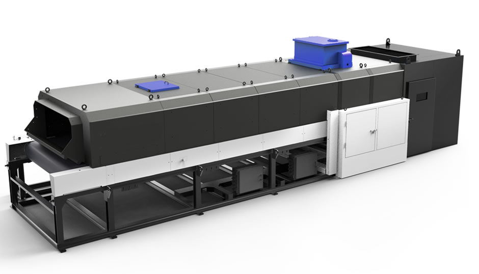 Picture shows 1200mm Belt Width X-ray Sorting Machine.