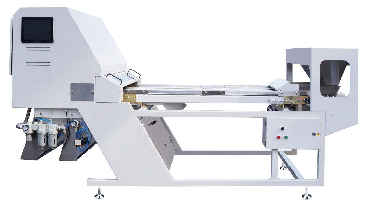 Color sorter machine, belt type.