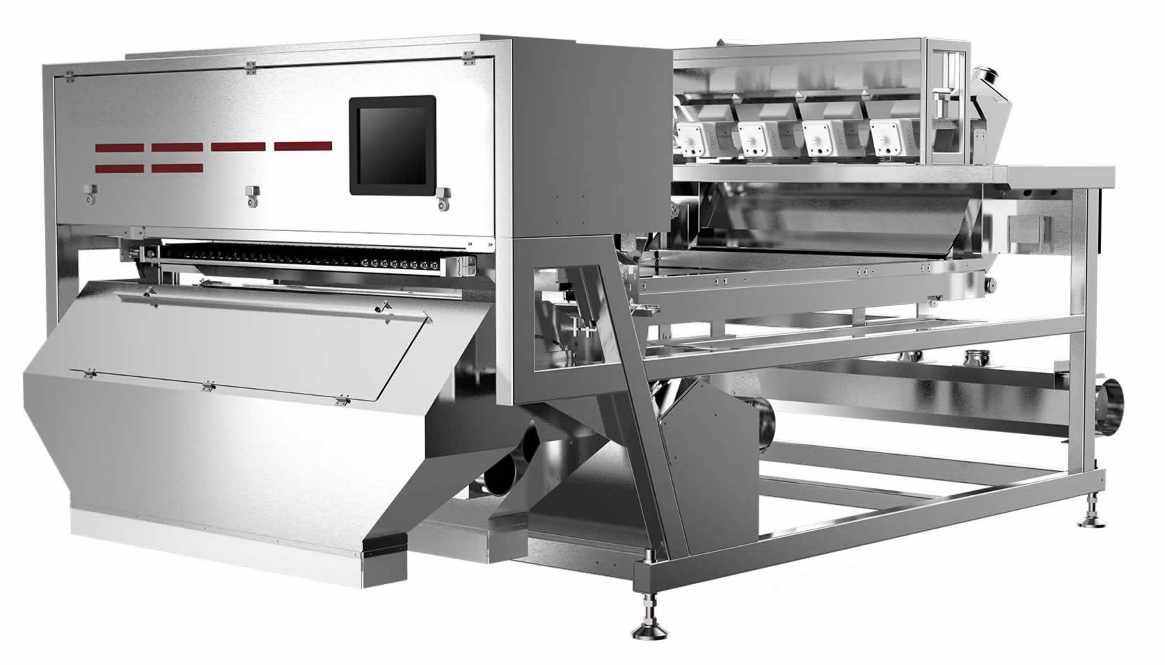 Picture shows 1800mm Belt Width Color Sorting Machine.