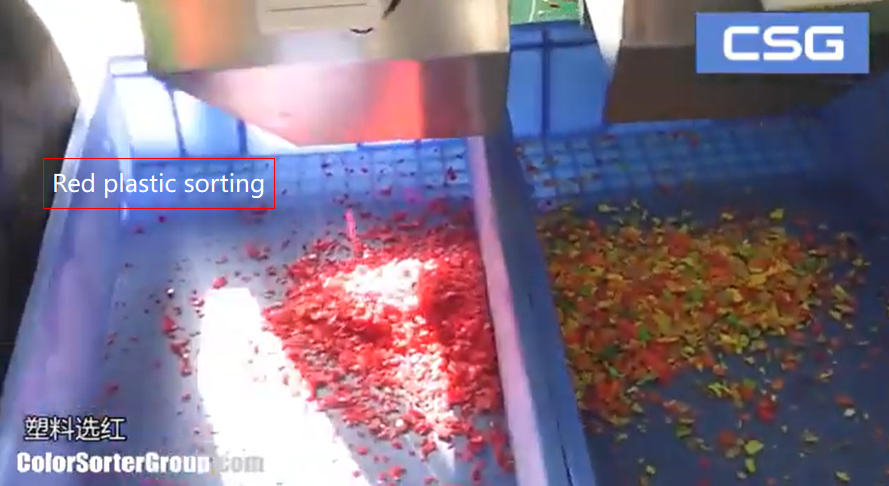 High-purity red plastic separation